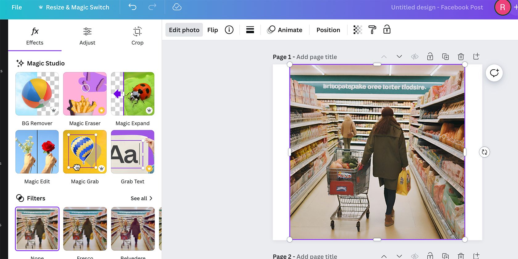 Инструменты Magic Studio в Canva
