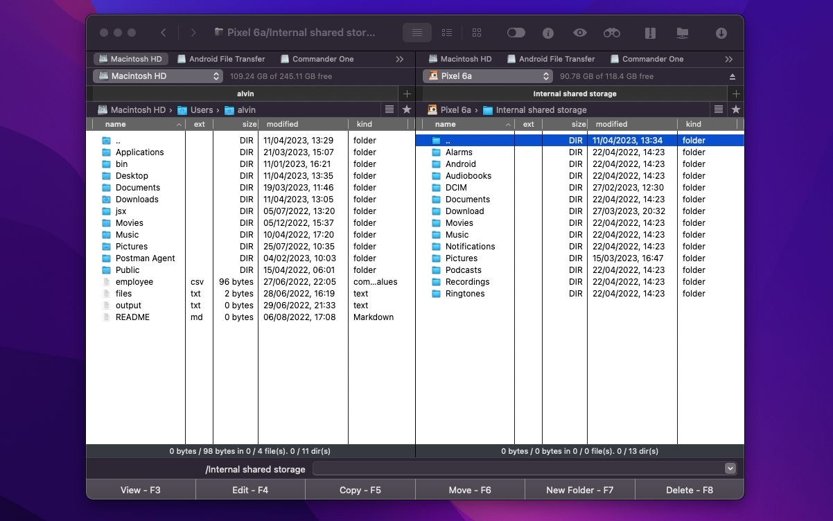 Командер One: двухпанельный файловый менеджер с вкладками