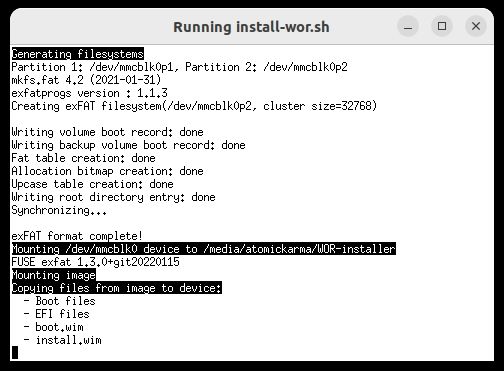 Подготовка установки Windows 11 на Raspberry Pi