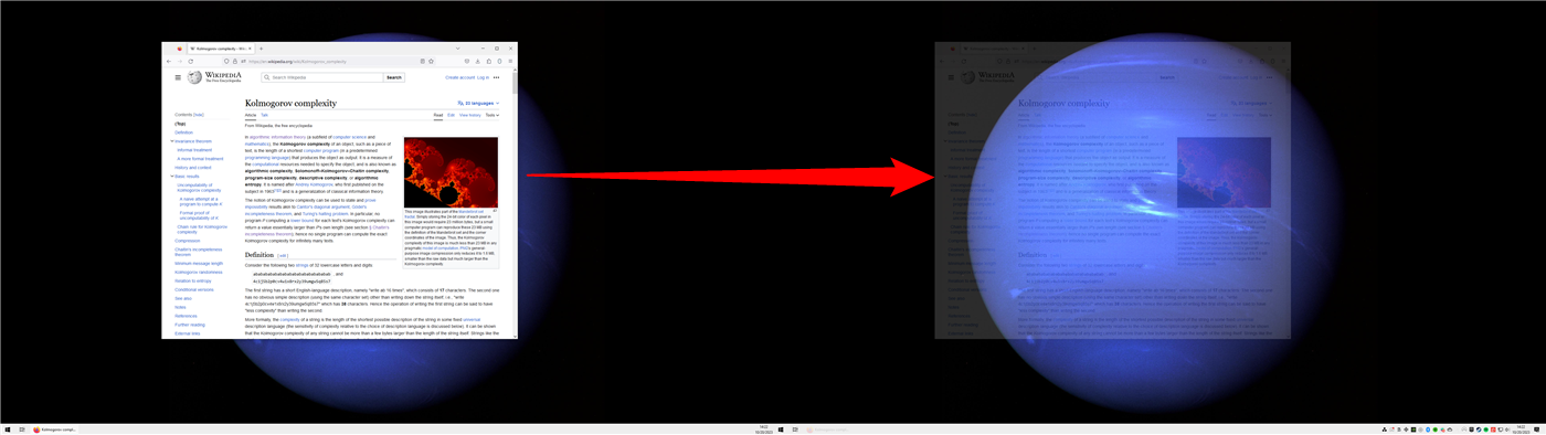 Перемещение окна с левого экрана на правый с помощью клавиатуры