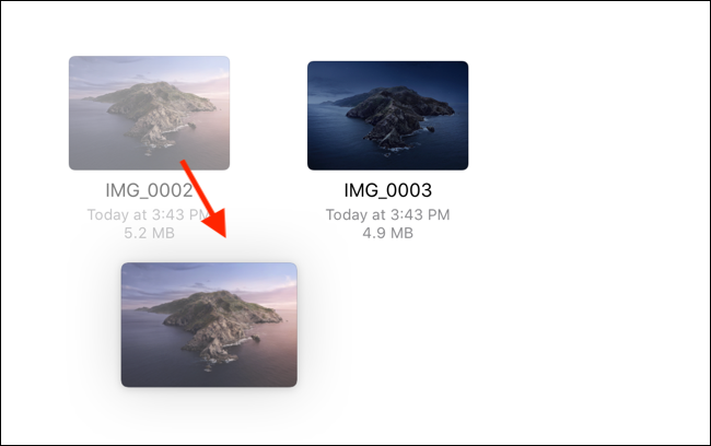 Tap and hold and drag on the file to enter selection mode