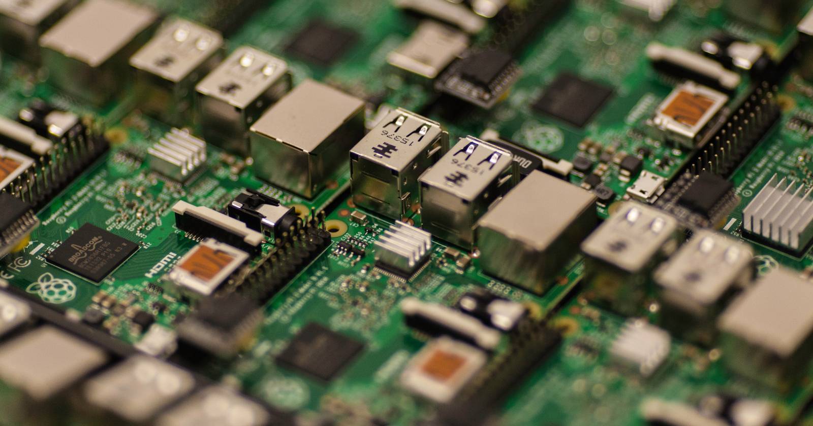 Крупный план плат Raspberry Pi