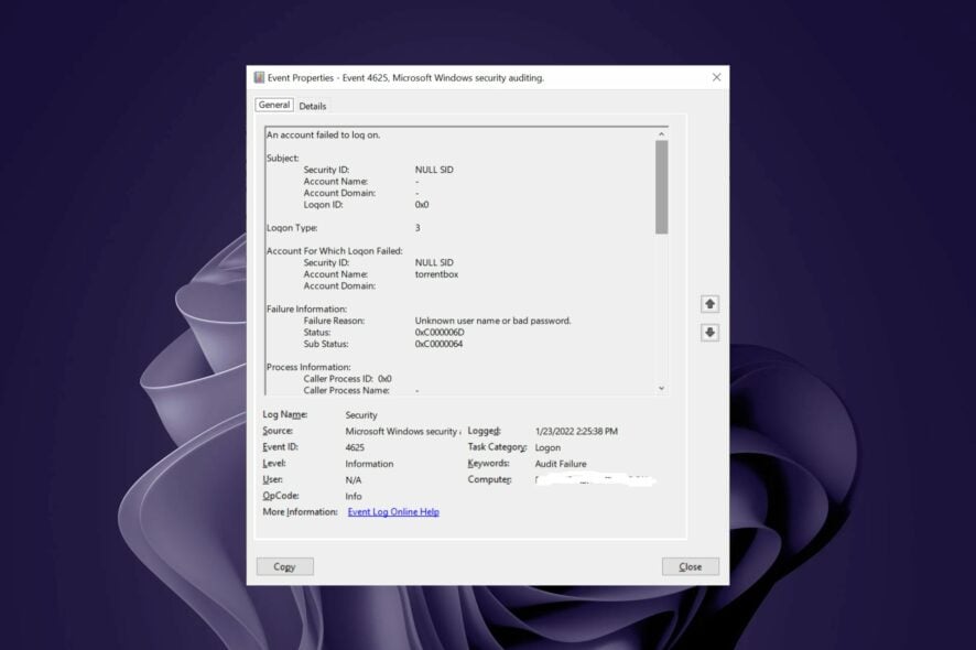 Ошибка Event ID 4625 на Windows Server — как исправить