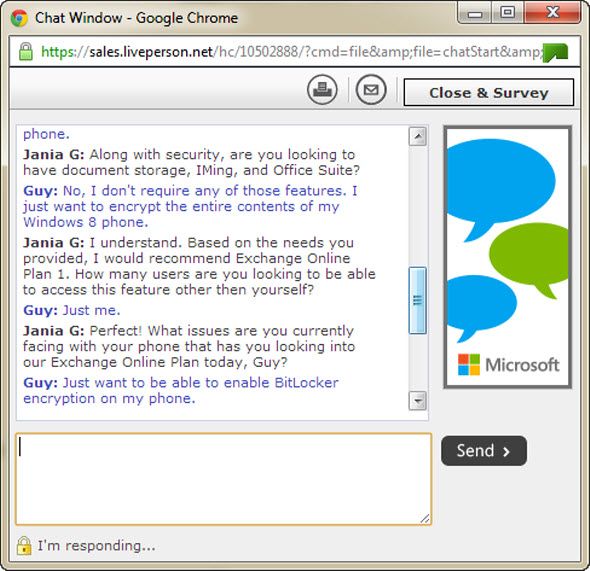 Иллюстрация шифрования Windows Phone или BitLocker