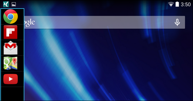 Вызов боковой панели XMultiWindow с левой стороны экрана