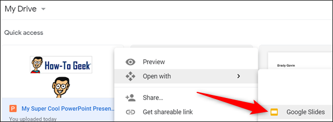 Индикатор конверсии файла в Google Презентации
