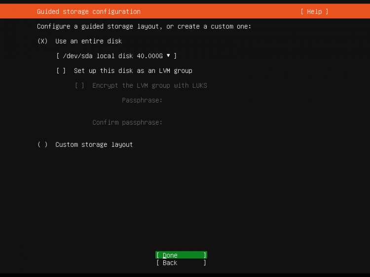 Предложенная схема разделов (bios_grub + /)
