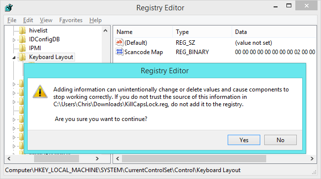 Отключить или переназначить Caps Lock