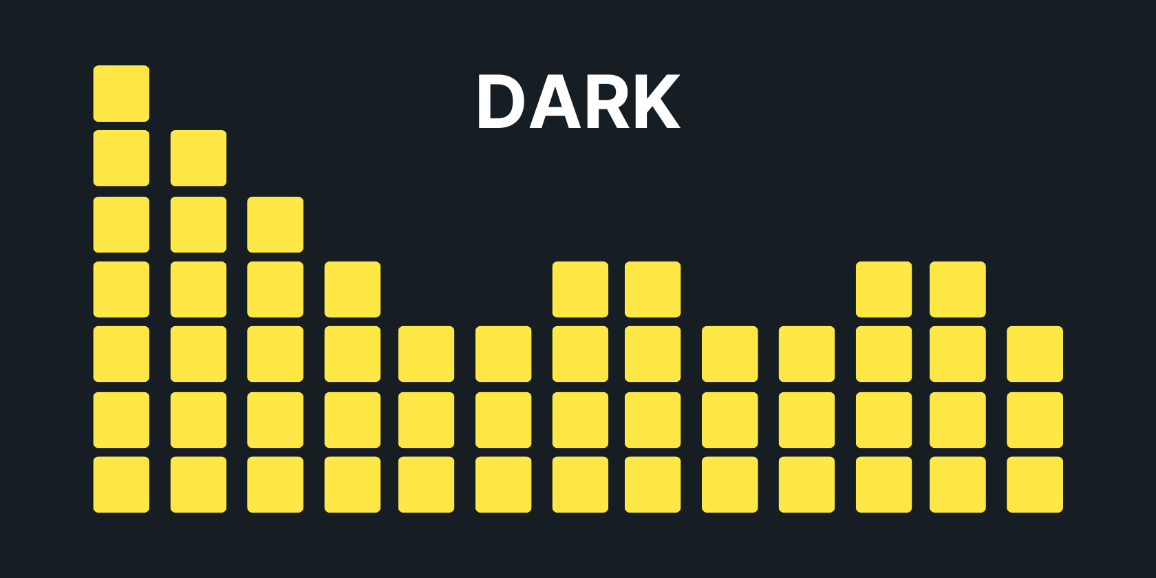 Иллюстрация приподнятой низкочастотной части (тёмное звучание, усиленный бас)