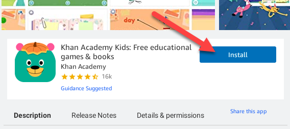 Нажмите Установить