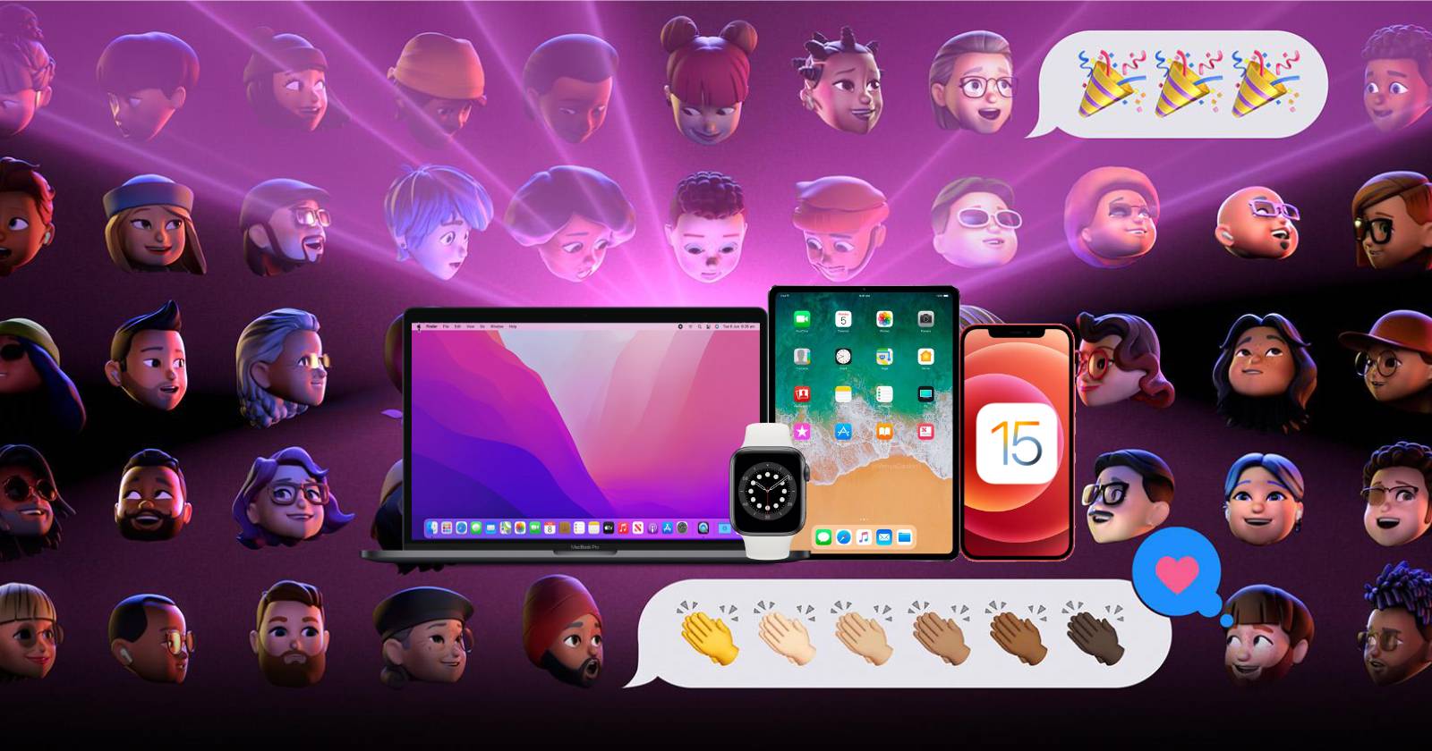 Developer‑беты iOS 15, iPadOS 15, macOS Monterey, watchOS 8
