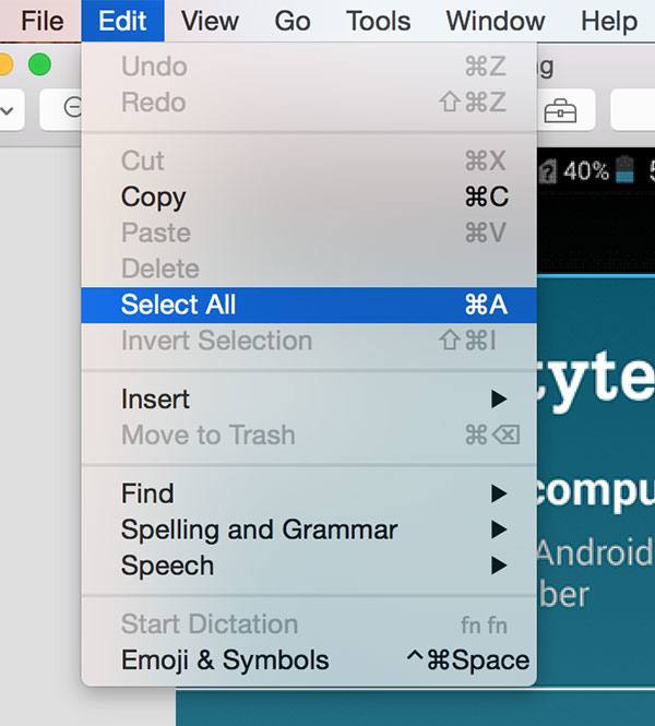 Выделение всего изображения в Просмотре