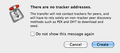 Процесс создания торрент-файла