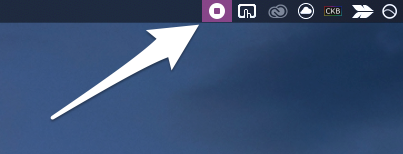 Миниатюра записанного видео в правом нижнем углу экрана macOS