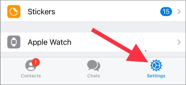 Скрыть Telegram из меню «Поделиться» на iPhone