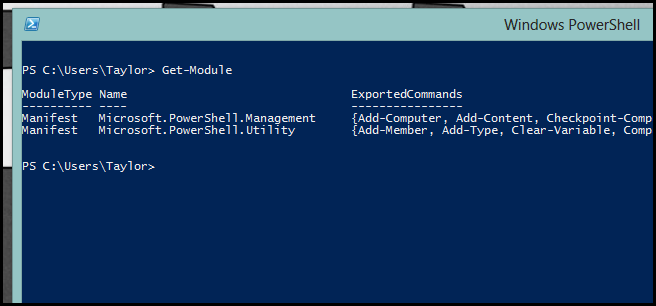 Список модулей после автозагрузки Test-Connection