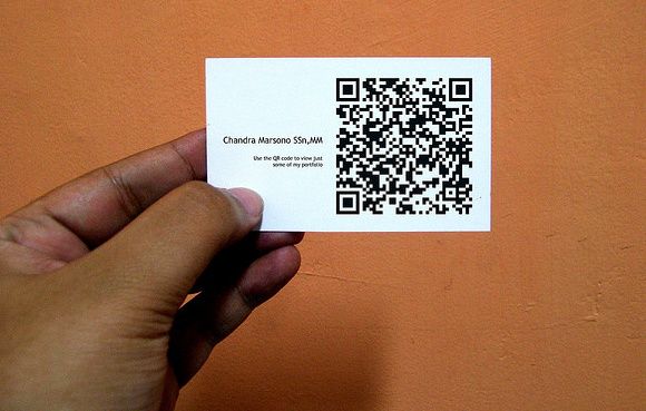 QR-код на визитке