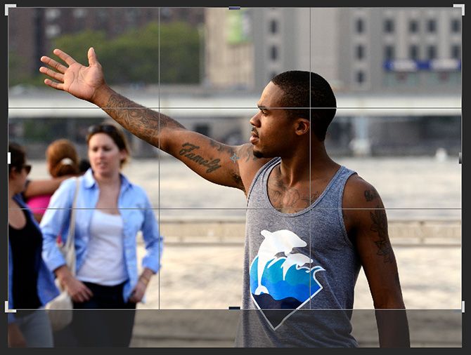 Кадрирование изображения в Photoshop, инструмент «Кадр»