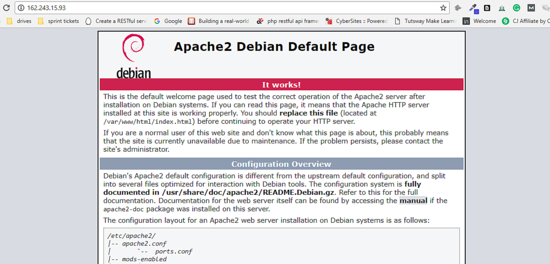 Страница по умолчанию Apache