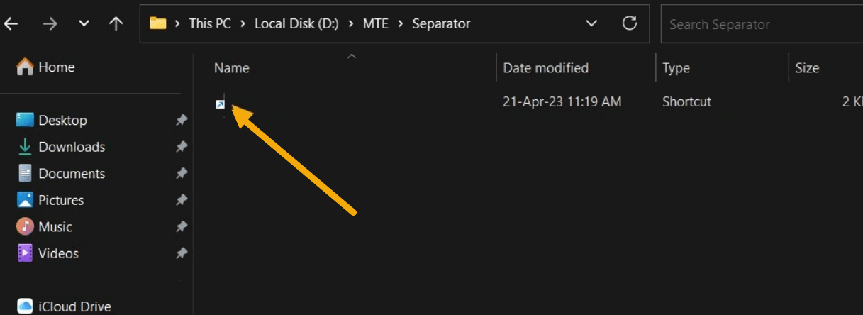 Переименование файла в пустое имя в Проводнике