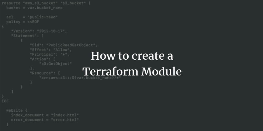 Модули Terraform: S3 и повторное использование