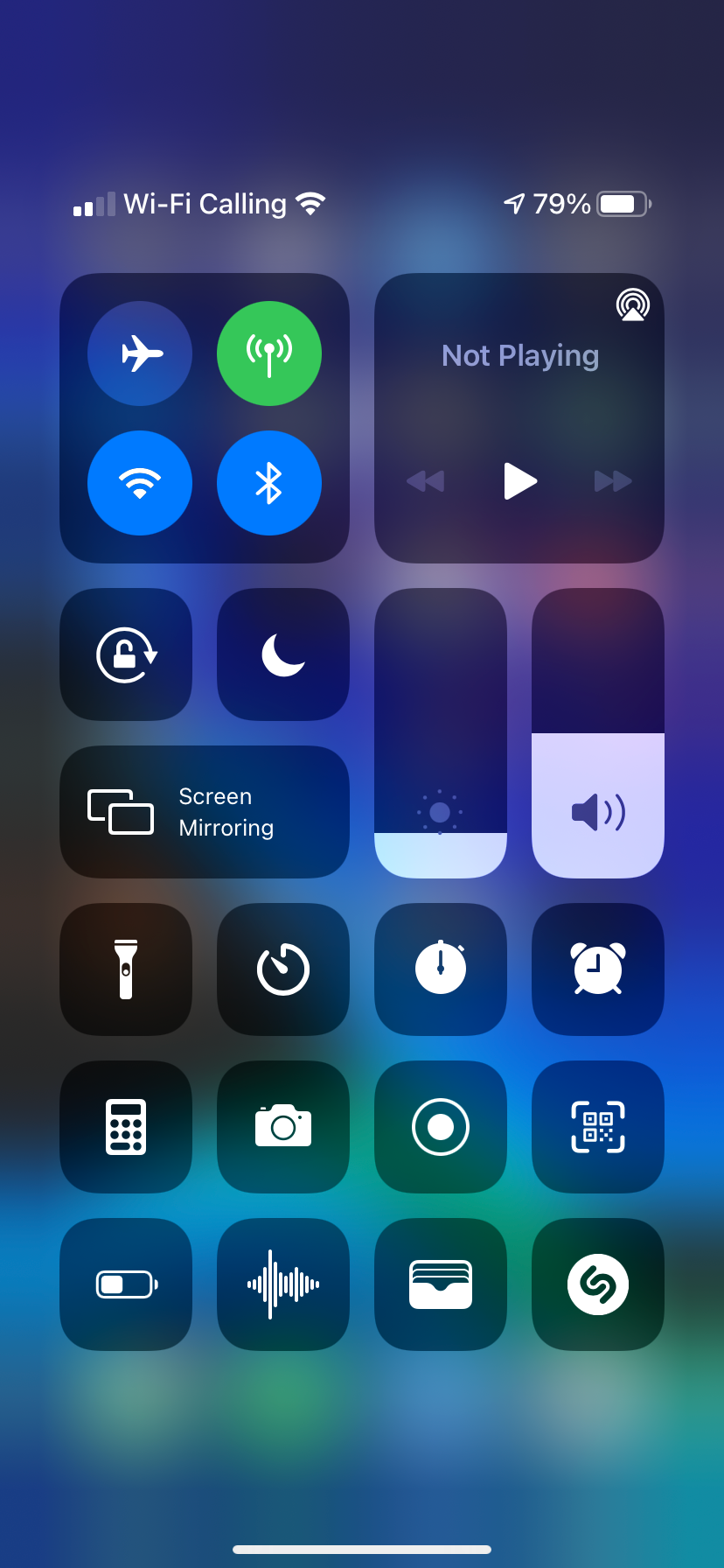 Пункт управления iOS