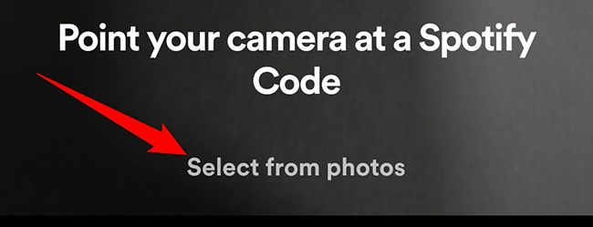 Scan a Spotify code with the Spotify mobile app.