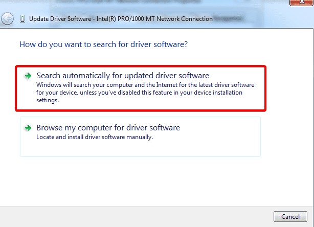 Диспетчер устройств — раздел сетевых адаптеров