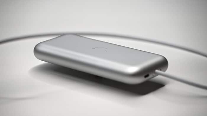Батарейный блок Apple Vision Pro крупным планом