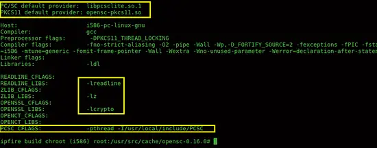 Вывод configure OpenSC — часть 2