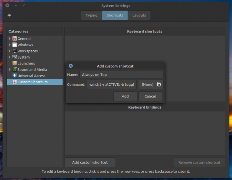 Создание пользовательского ярлыка с помощью wmctrl на примере окружения рабочего стола