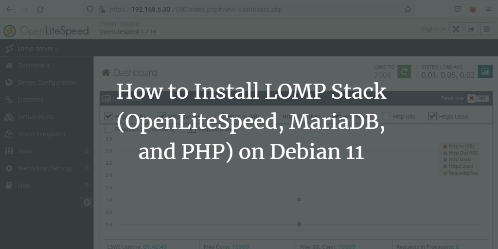 Установка LOMP на Debian 11 — OpenLiteSpeed, MariaDB, PHP