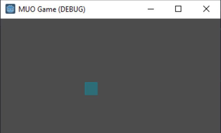 простой 2D-уровень с персонажем и узлом Player