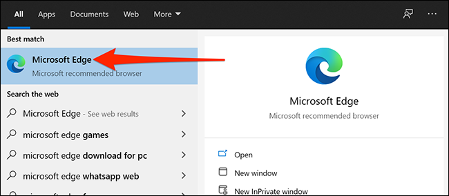 Launch Microsoft Edge