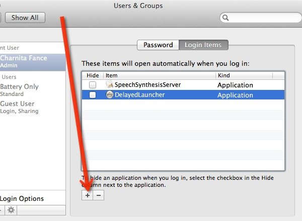 Ajoutez DelayedLauncher aux éléments d’ouverture pour qu’il démarre automatiquement.
