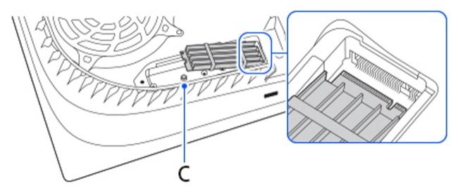 Слот расширения SSD в PlayStation 5