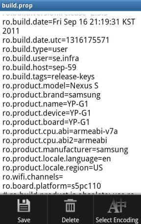 Сохранение отредактированного build.prop