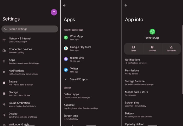 Инструкция как принудительно остановить WhatsApp на Android