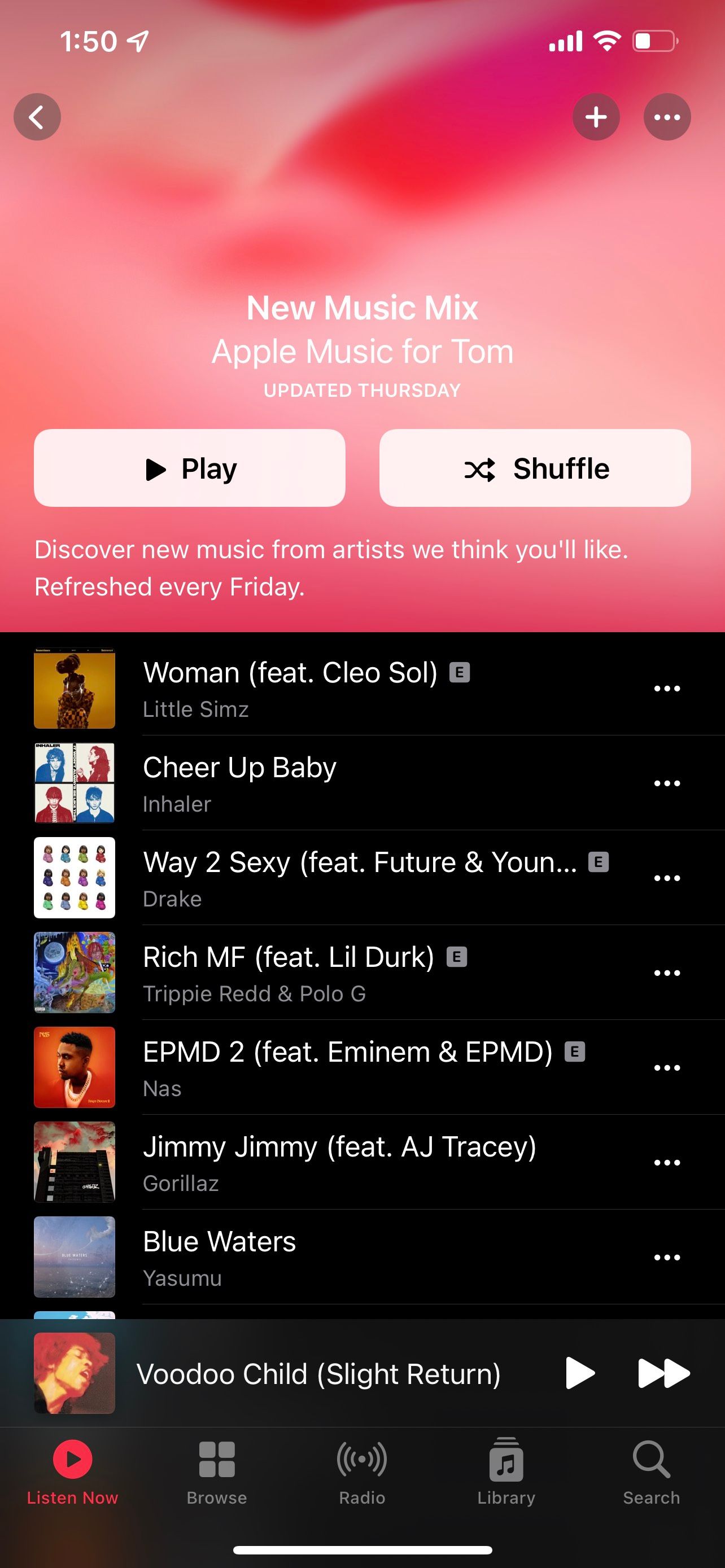 Содержимое New Music Mix