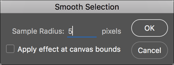 Инструмент для смягчения краёв выделения