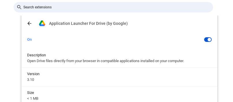 Отключение расширения в настройках Chrome для ускорения работы браузера.