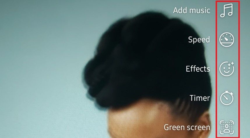 Параметры страницы записи Reel в Facebook