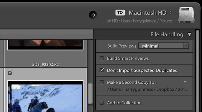 Параметры обработки файлов при импорте
