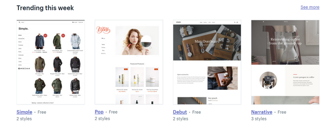 Магазин тем Shopify