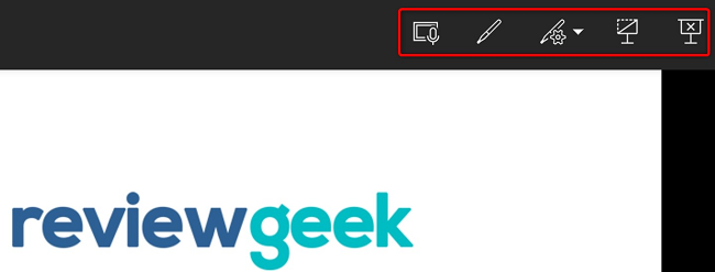 Параметры показа в мобильном приложении PowerPoint.