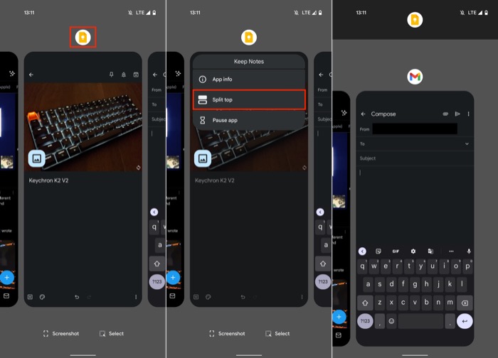 Установка приложений в режиме разделённого экрана на Android