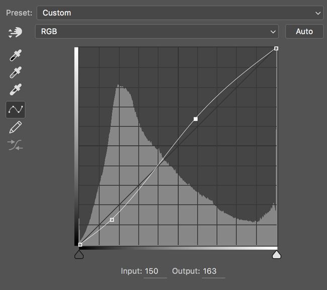 Curves Adjustment Sliders After Screenshot