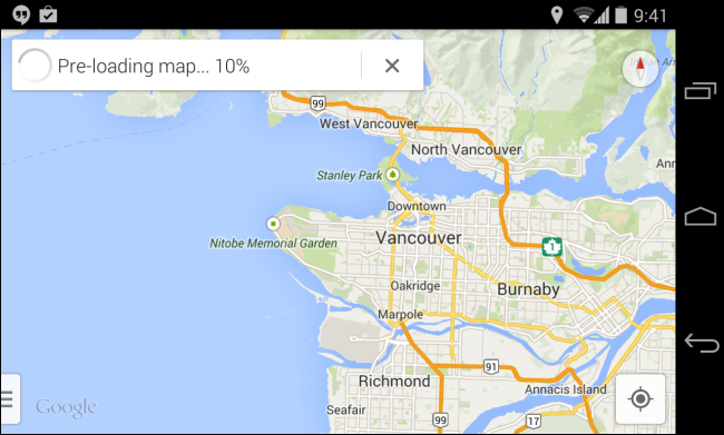 Скачивание карт Google Maps для офлайн-доступа, указание 'OK maps'