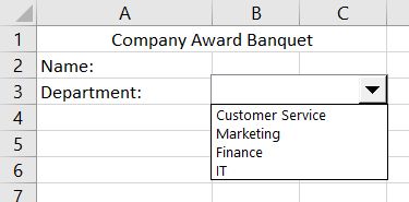 Комбобокс в Excel