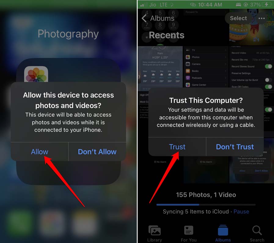 iTunes trust this computer